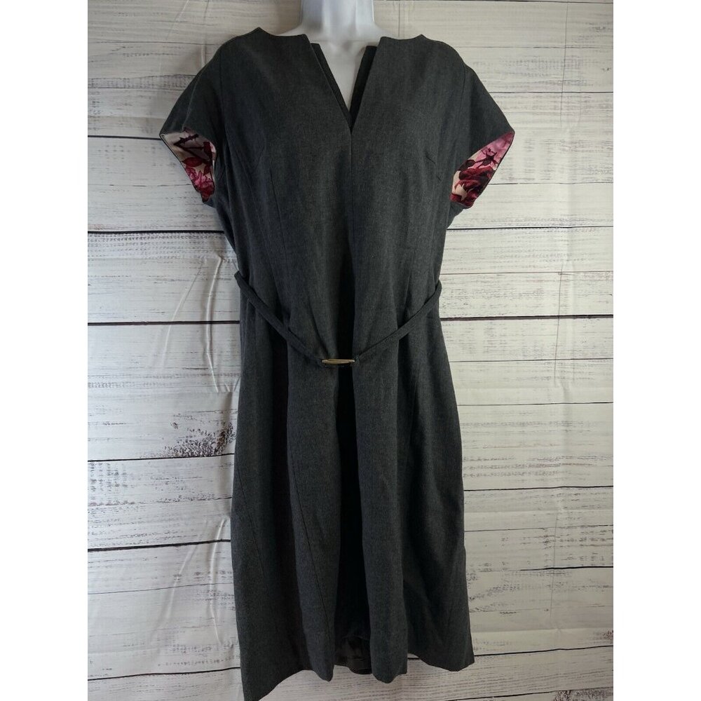 Ted Baker London Wool Sheath Dress 5 (12 US)  Sleeveless with Blazer Set Career